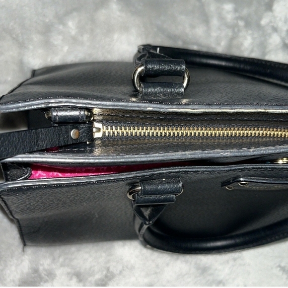 Kate Spade ♠️ Black Pebbled Leather Handbag & Wallet SET - Picture 7 of 16